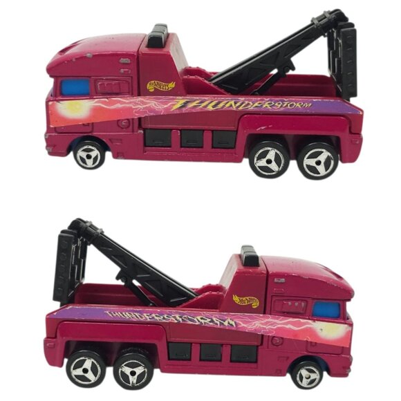 Hot Wheels Haulers 1998 Thunderstorm Wrecker 1999 Dump Truck Diecast 1:43 Lot - Picture 3 of 9